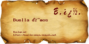 Buella Ámos névjegykártya
